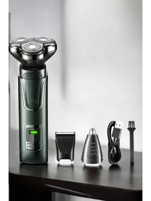 Yüksek Performanslı 3 Başlıklı Profesyonel Tıraş Makinesi