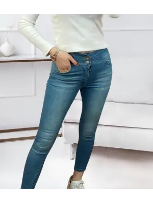 Yüksel Bel Likralı Kot Pantolon