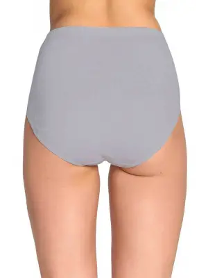 Omarı Yüksek Bel Kalın Lastik Gri Külot - Kadın Tutkusu