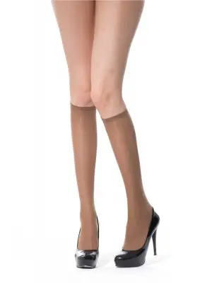 Omarı Orta Kalın Dizaltı Çorap Seti Bronz Renkli