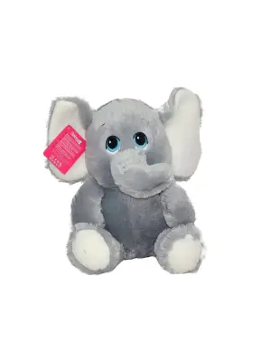 Omarı Oturan Fil Gri Peluş Oyuncak 30 cm