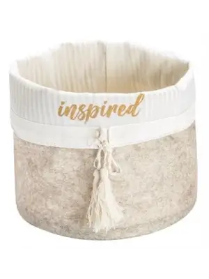 Omarı Yuvarlak Katlanabilir Organizer Kutu Keçe Sepet - Çok Amaçlı ve Mega Boyutlu