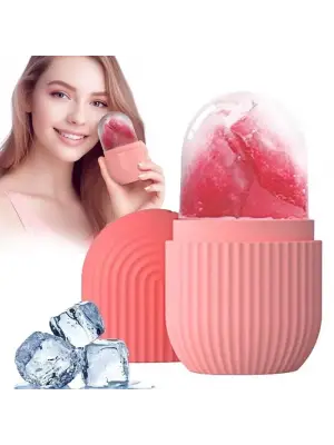 Yüz Ve Göz Altı İçin Silikon Buz Masaj Aleti - Soğuk Terapi buz silindiri