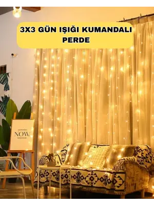 Zaman Ayarlı 8 Modlu Günışığı Perde Led Işık Usb Çalışma