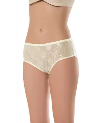 Omarı Şeffaf Dantel Bato Külot Seti