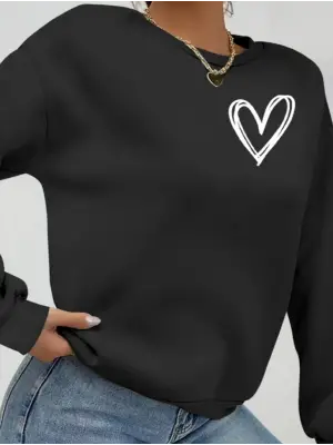 Omarı Şık Kadın Uzun Kollu Bisiklet Yaka Bluz