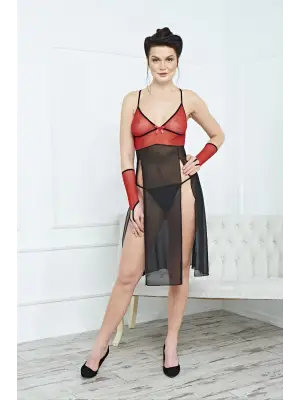 Omarı Şık Fantezi Uzun Elbise Gecelik