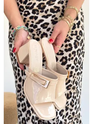 Ziva Bej Rugan Topuklu Terlik