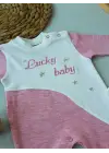 Çarpıcı Nakışlı Bebek Tulumu - Pembe