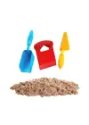 03690  Aksesuarlı Naturel Kinetik Oyun Kumu 1000 gr -Dede