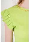 0430 Örme Bluz - E.Yeşil