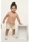 1/3 Yaş Ceylan Baskılı Simli Çocuk Takımı