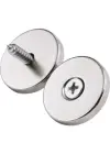 1 Adet 25x10/5x5,5 Mm Neodyum Mıknatıs Havşa Delikli Magnet Vida Atılabilir N35 Nikel Paslanmaz