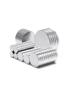 10 Adet 10x1mm Yuvarlak Neodyum Mıknatıs Güçlü Dayanıklı Magnet Nikel Kaplama