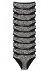 Çarpıcı Leopar Desenli Kadın Slip Külot
