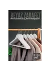 10lu Lüks Beyaz Elbise Ceket Askısı - Ergonomik & Kaymaz Plastik Askı Seti -  Ahşap Görünümlü