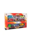 10 Parça Araç Taşıyan Tır Seti - Die Cast - DS047 - City