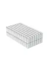 100 Adet 15x10x1.5 Mm Köşeli Neodyum Mıknatıs N35 Magnet Dayanıklı Nikel Kaplama