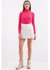 10311 Balıkçı Yaka Triko Kazak - Fuşya