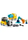 10475 Lego Duplo 3ü1 arada İnşaat Araçları 22 parça +2 yaş