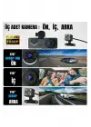 1080p Full Hd Çözünürlüklü Üç Kameralı Araç İçi Kamera - Park Ve Sürüş Güvenliği