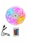 10m Şerit Led İç Mekan Renkli Rgb Şerit Led Kumandalı