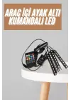 12li Şerit Led Işık Rgb Sese Ve Müziğe Duyarlı Araç İçi Ayak Altı