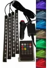 12li Şerit Led Işık Rgb Sese Ve Müziğe Duyarlı Araç İçi Ayak Altı