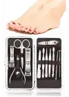 12 Parça El Ayak Temizleme Pense Kir Temizleme Atı Kaş Cımbızı