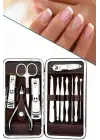 12 Parça Manikür Pedikür Seti Özel Deri Çanta El Ayak Bakımı Akne Ve Sivilce Temizleme