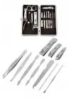 12 Parça Manikür Pedikür Seti Tırnak Bakımı Nasır Temizleme El Ayak Bakımı
