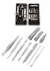 12 Parça Manikür Pedikür Seti Tırnak Bakımı Nasır Temizleme El Ayak Bakımı