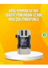 12.000 Mah Akü Takviye Powerbank Dahili Hava Pompalı Dijital Ekranlı