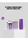 12’li Profesyonel Makyaj Fırça Seti Ultra Yumuşak Sen Kıllı