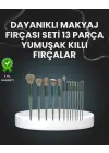 13lü Fiber Kıllı Yumuşak Makyaj Fırçası Seti Taşınabilir Ve Ergonomik Tasarım