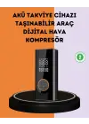 150 Psı Dijital Hava Pompası Akü Takviye Ve Powerbank Özellikli