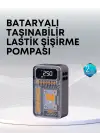 150 Psı Kablosuz Dijital Ekranlı Taşınabilir Araç Lastik Pompası