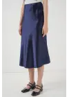 15806 Saten Etek - Lacivert