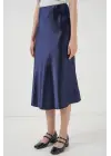 15806 Saten Etek - Lacivert