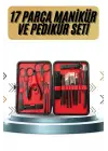 17 Parça Manikür Pedikür Seti El Ayak Bakım Seti Tırnak Makası Törpü