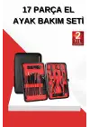 17 Parça Manikür Seti El Ve Ayak Bakımı Törpü Cımbız Tırnak Temizleme