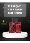 17 Parçalık Profesyonel Manikür Seti – Paslanmaz Çelik