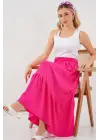 1886 Uzun Örme Etek - A.Fuşya