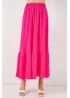 1886 Uzun Örme Etek - A.Fuşya