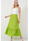 1886 Uzun Örme Etek - E.Yeşil