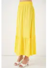 1886 Uzun Örme Etek - Sarı