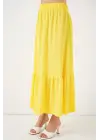 1886 Uzun Örme Etek - Sarı