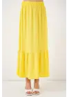 1886 Uzun Örme Etek - Sarı