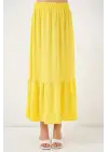 1886 Uzun Örme Etek - Sarı