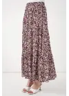 1898 Desenli Uzun Etek - A.Bordo